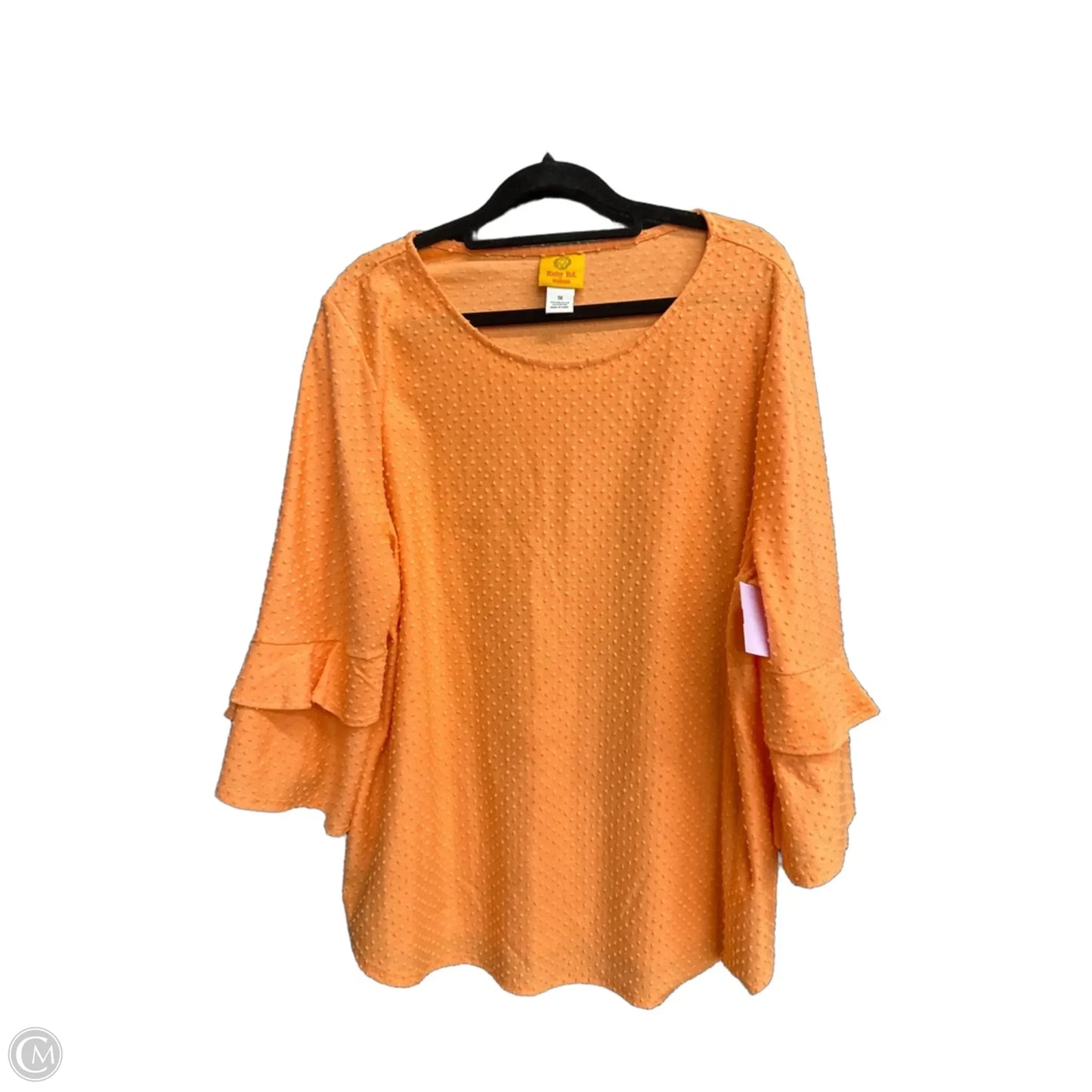 Top 3/4 Sleeve By Ruby Rd In Orange, Size: Xl