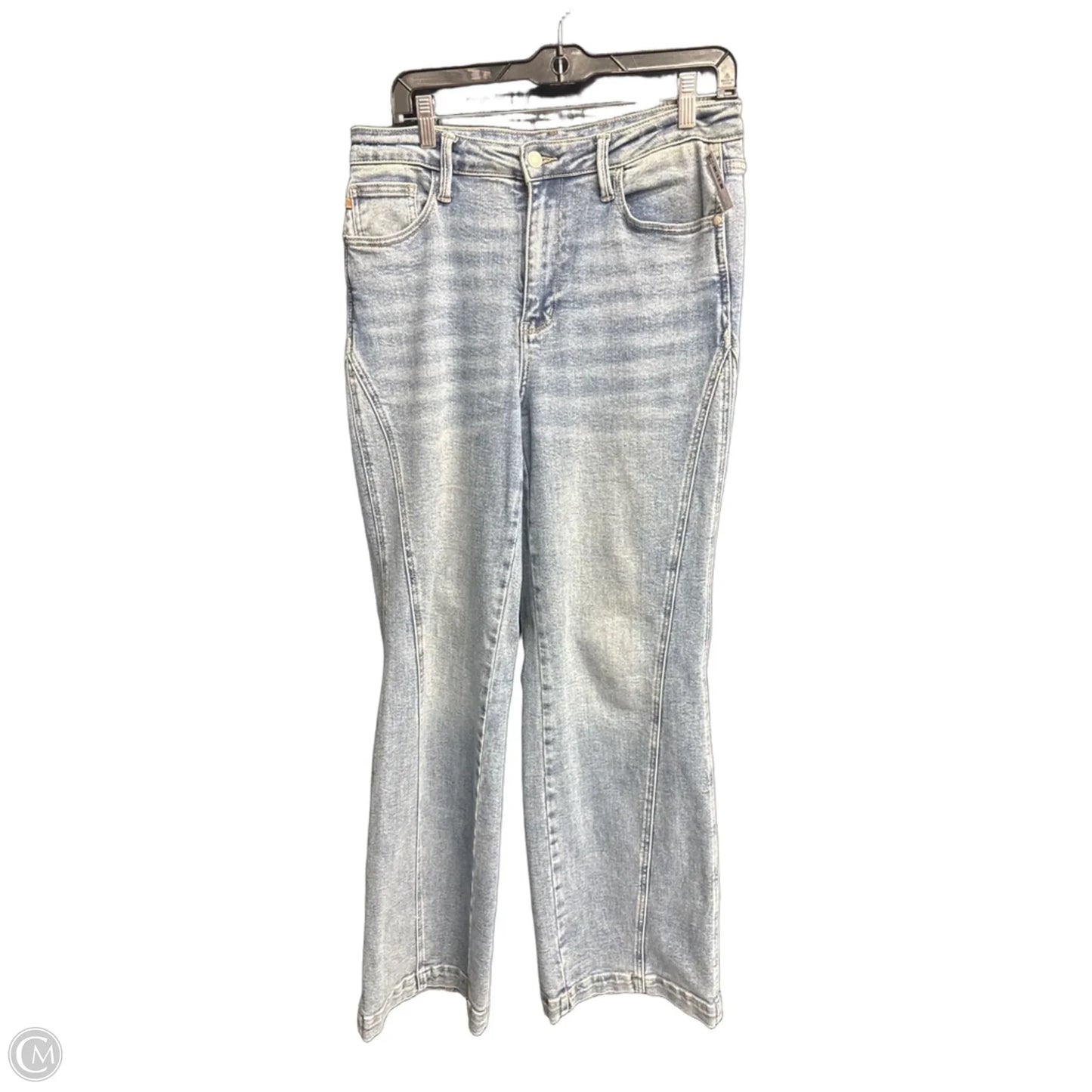 Jeans Wide Leg By Judy Blue In Blue Denim, Size: 10