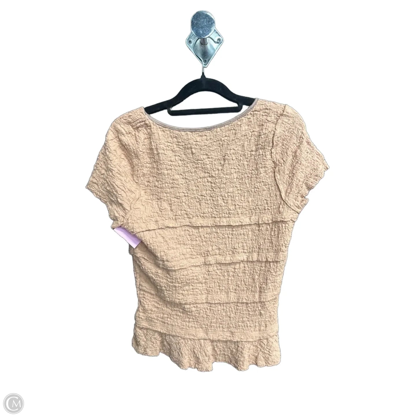 Top Short Sleeve By Free People In Brown, Size: L