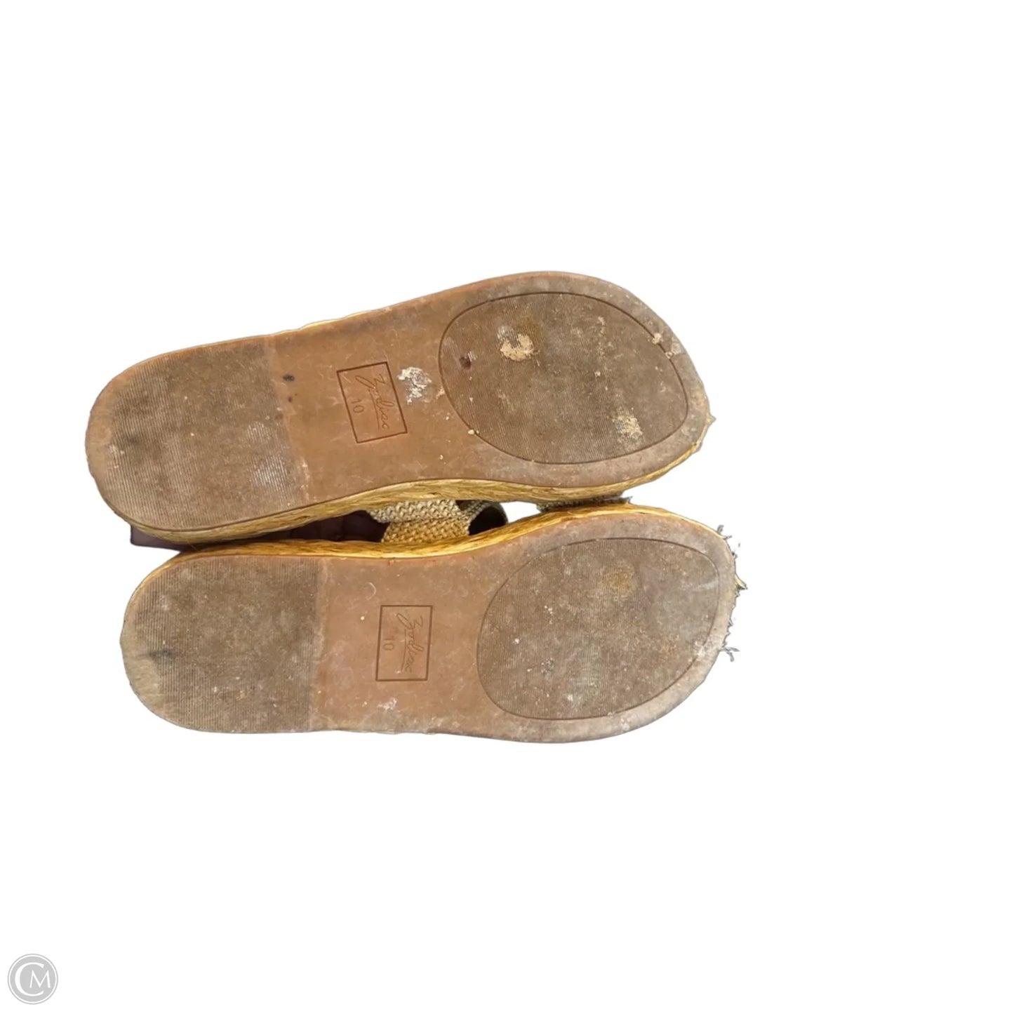 Sandals Heels Platform By Zodiac In Tan, Size: 10