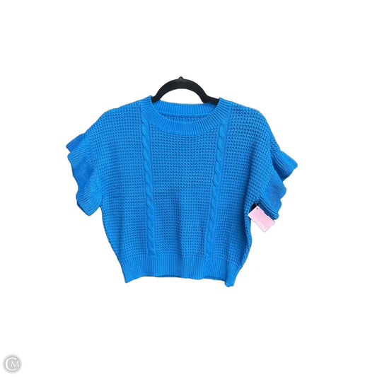 Sweater Short Sleeve By Clothes Mentor In Blue, Size: S