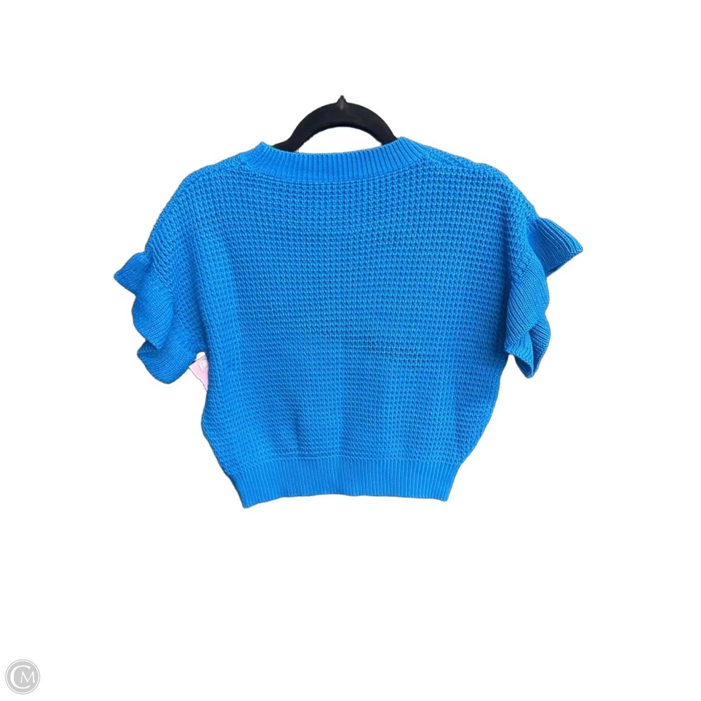 Sweater Short Sleeve By Clothes Mentor In Blue, Size: S