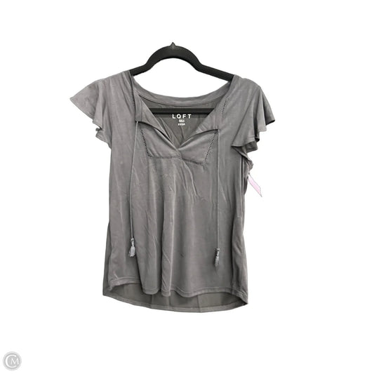 Top Sleeveless By Loft In Grey, Size: Xxs