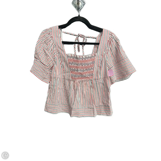 Top Short Sleeve By Old Navy In Striped Pattern, Size: Xs