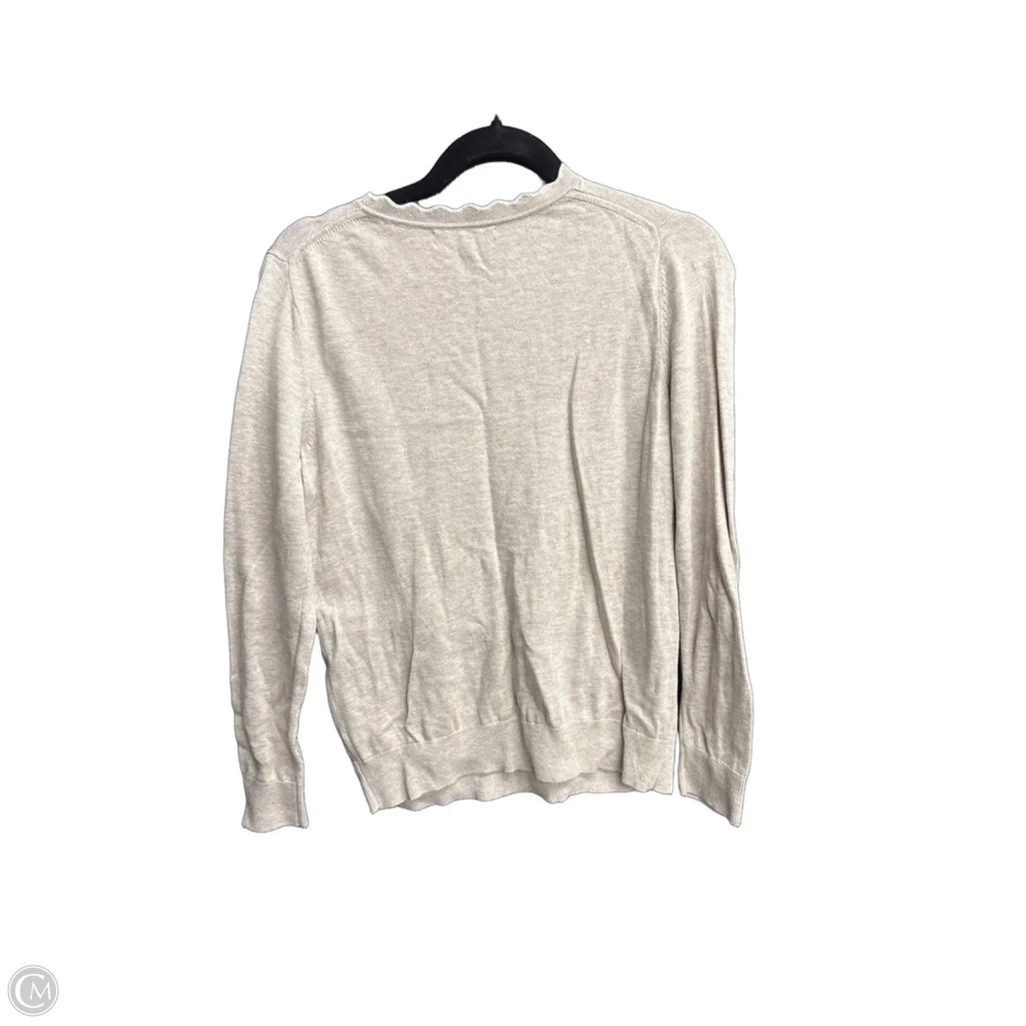 Top Long Sleeve By Banana Republic In Beige, Size: S