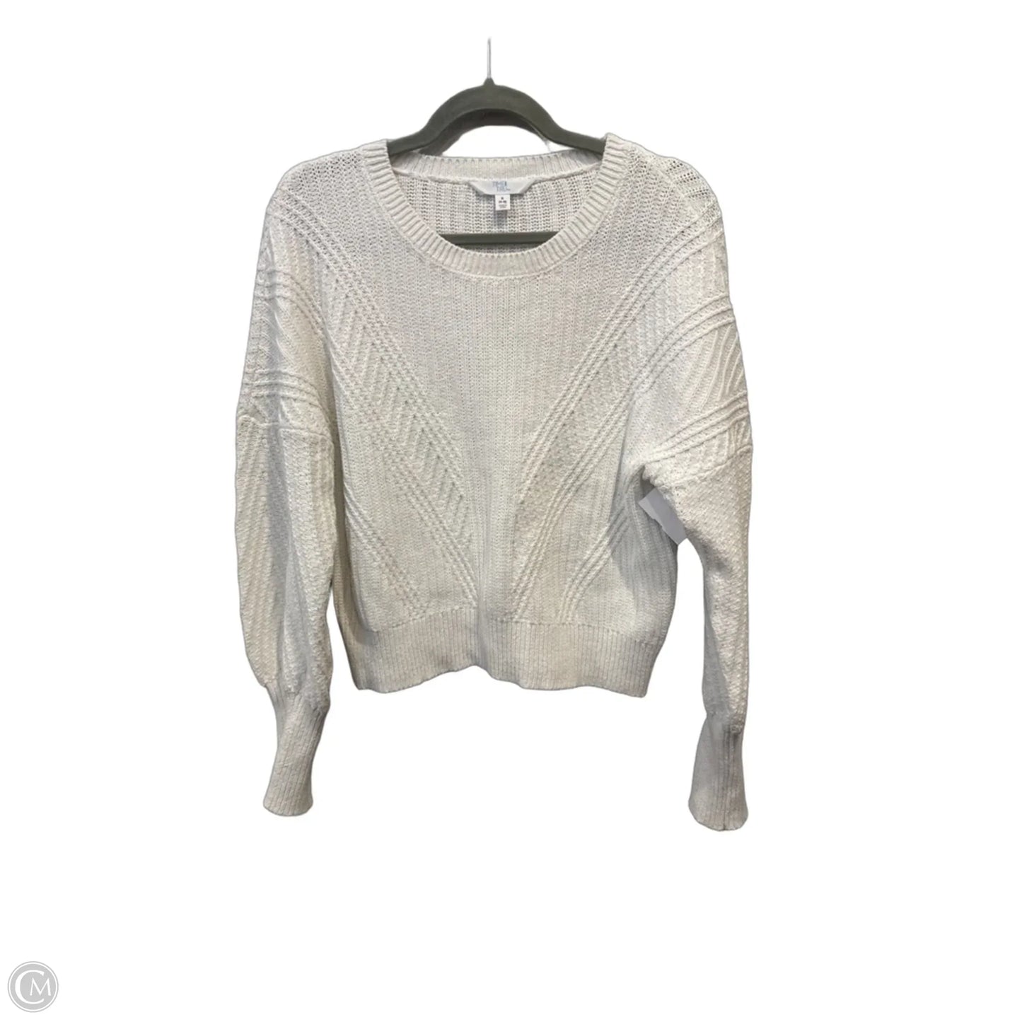 Sweater By Time And Tru In White, Size: S