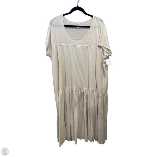 Dress Casual Midi By By Together In Cream, Size: S