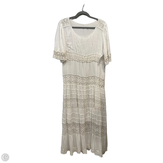 Dress Casual Maxi By Clothes Mentor In White, Size: M