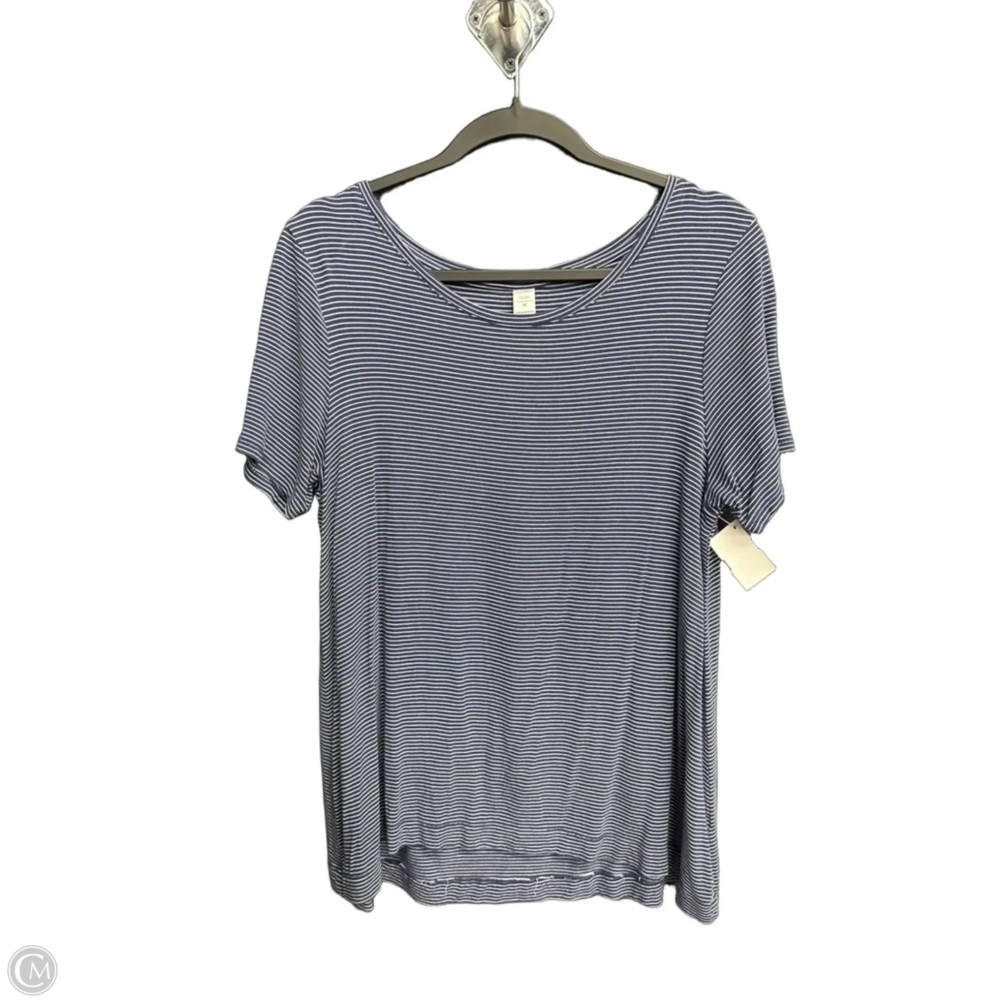 Top Short Sleeve By Old Navy In Striped Pattern, Size: M