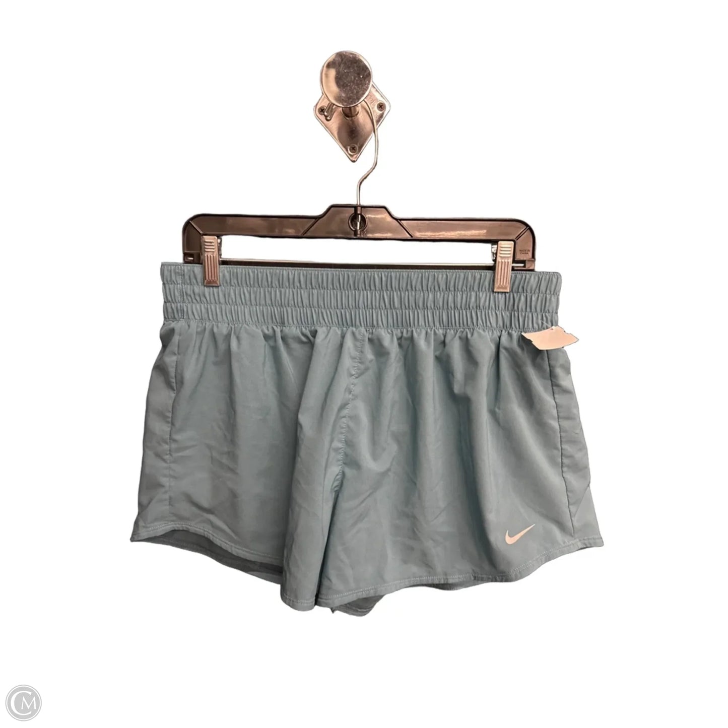 Athletic Shorts By Nike In Teal, Size: L