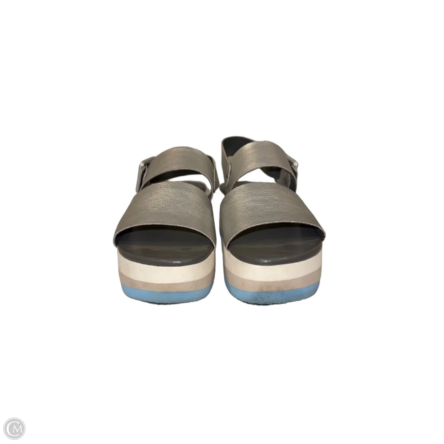 Sandals Heels Platform By Matisse In Silver, Size: 8
