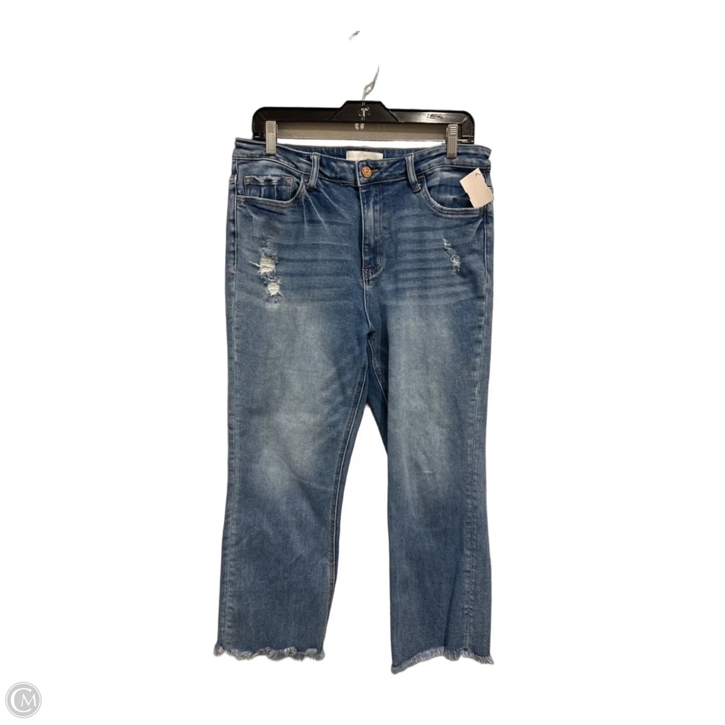 Jeans Straight By Vervet In Blue Denim, Size: 10