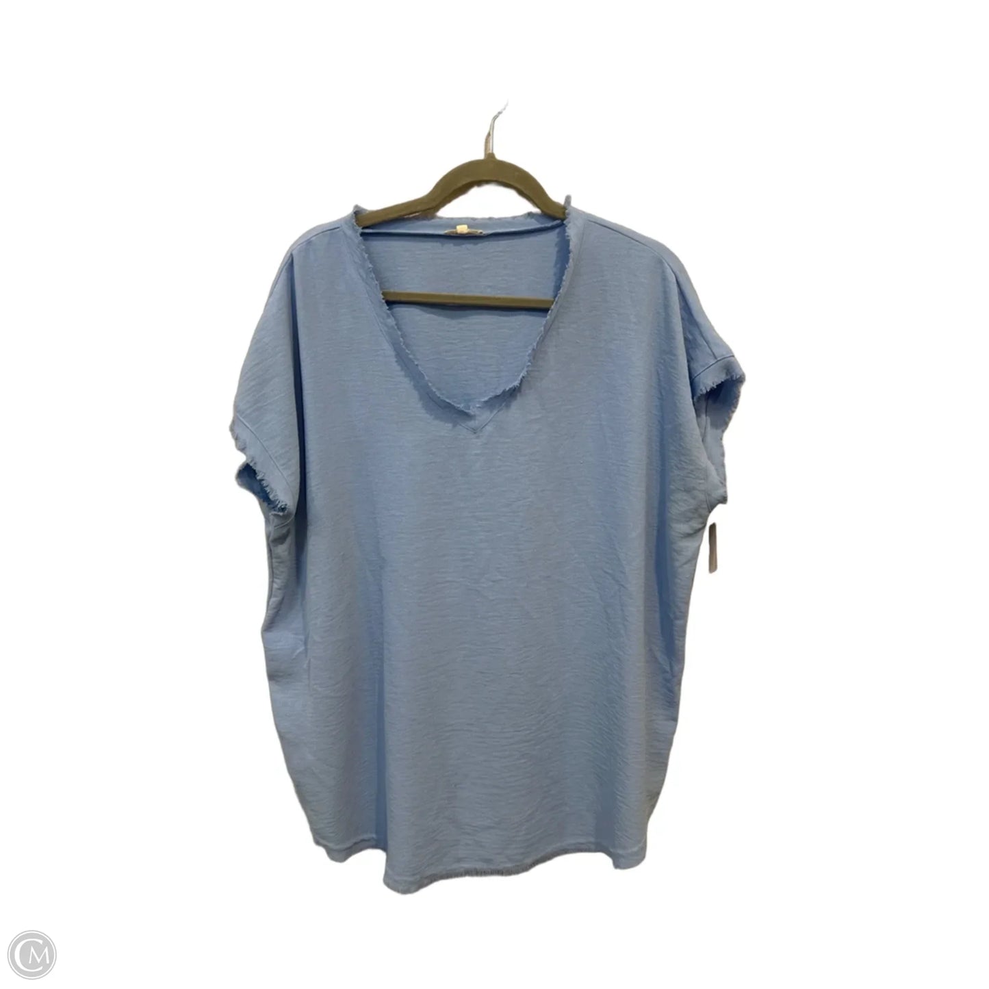 Top Short Sleeve By Jodifl In Blue, Size: L