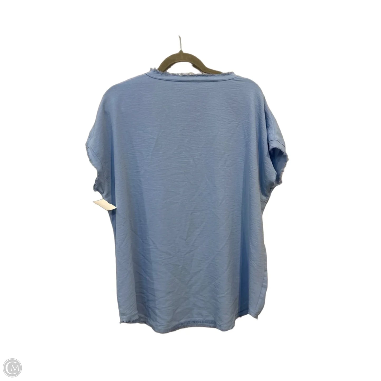 Top Short Sleeve By Jodifl In Blue, Size: L