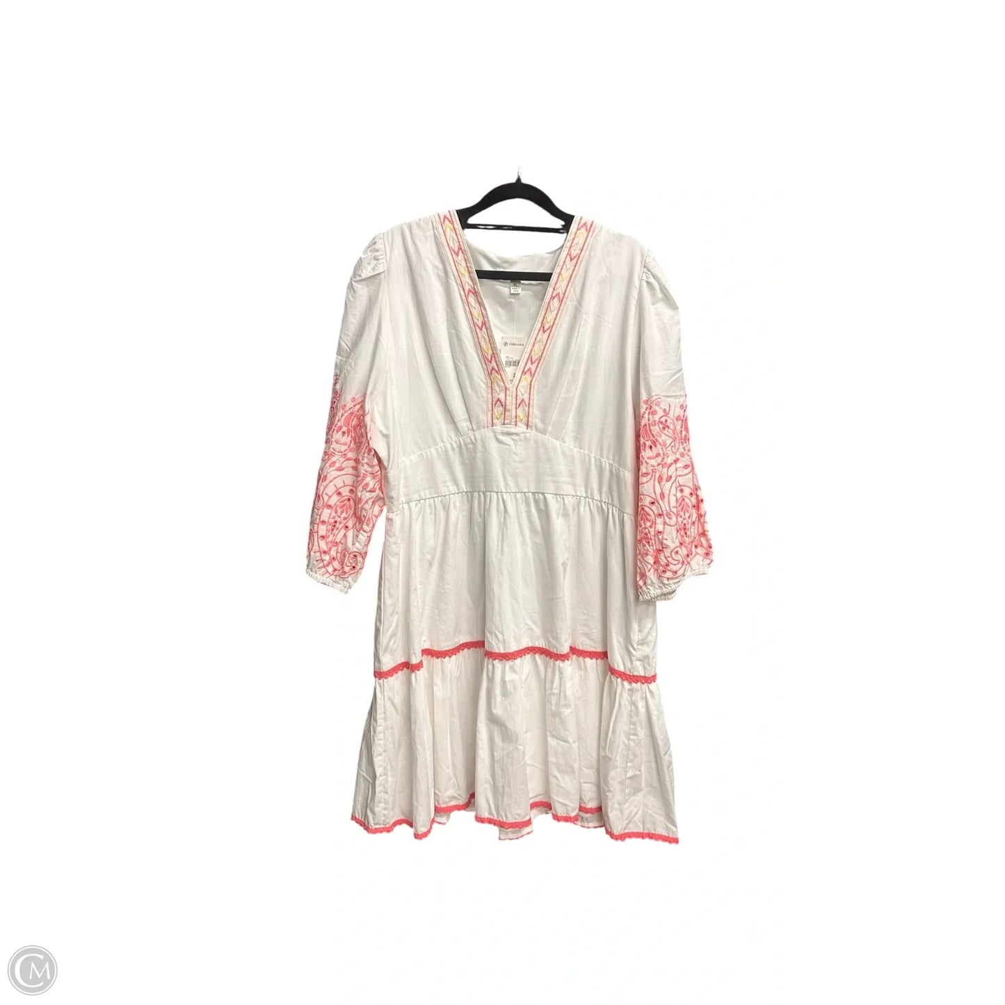 Dress Casual Short By Versona In White, Size: Xl