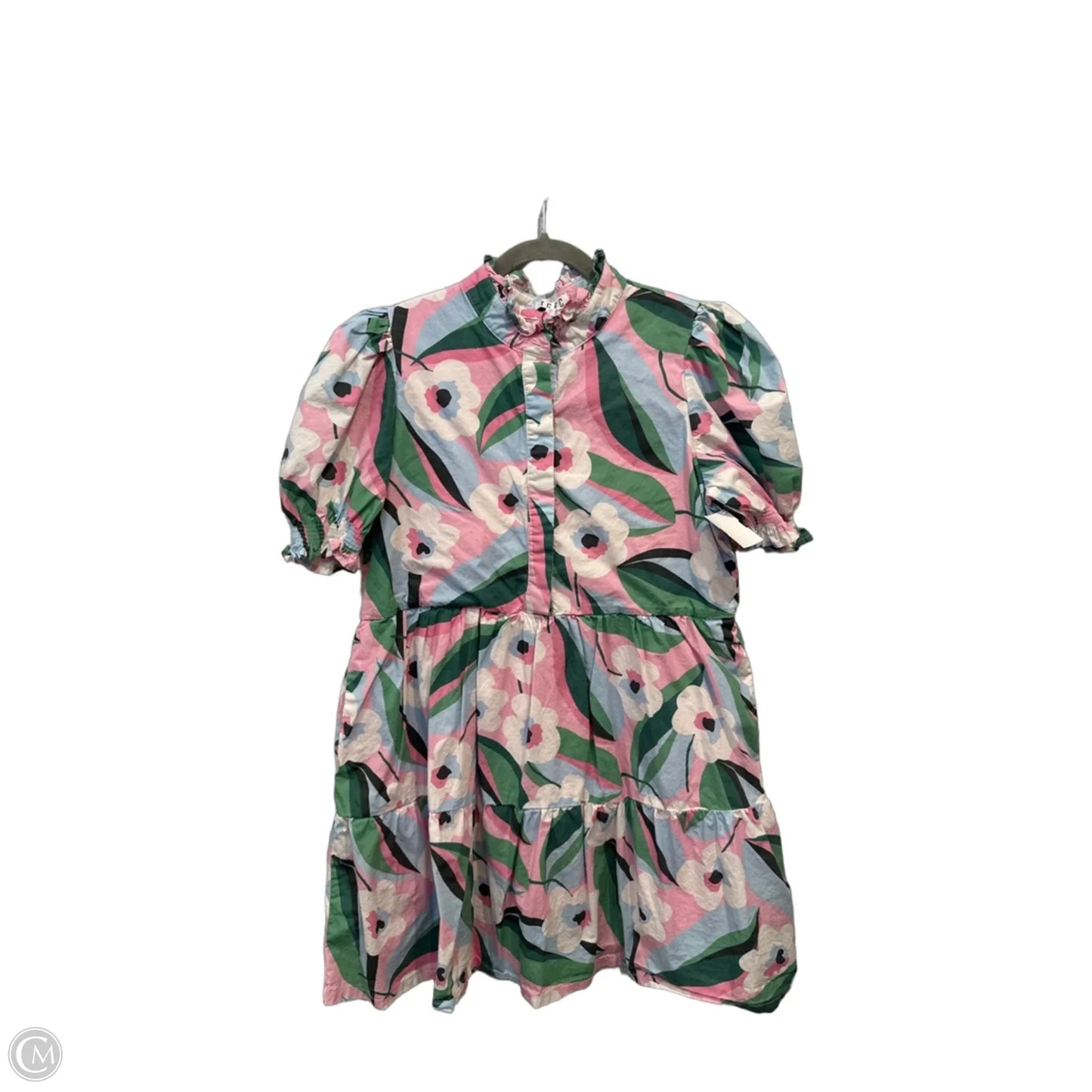 Dress Casual Short By Tcec In Floral Print, Size: L