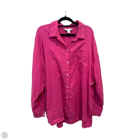 Top Long Sleeve By Old Navy In Pink, Size: Xl