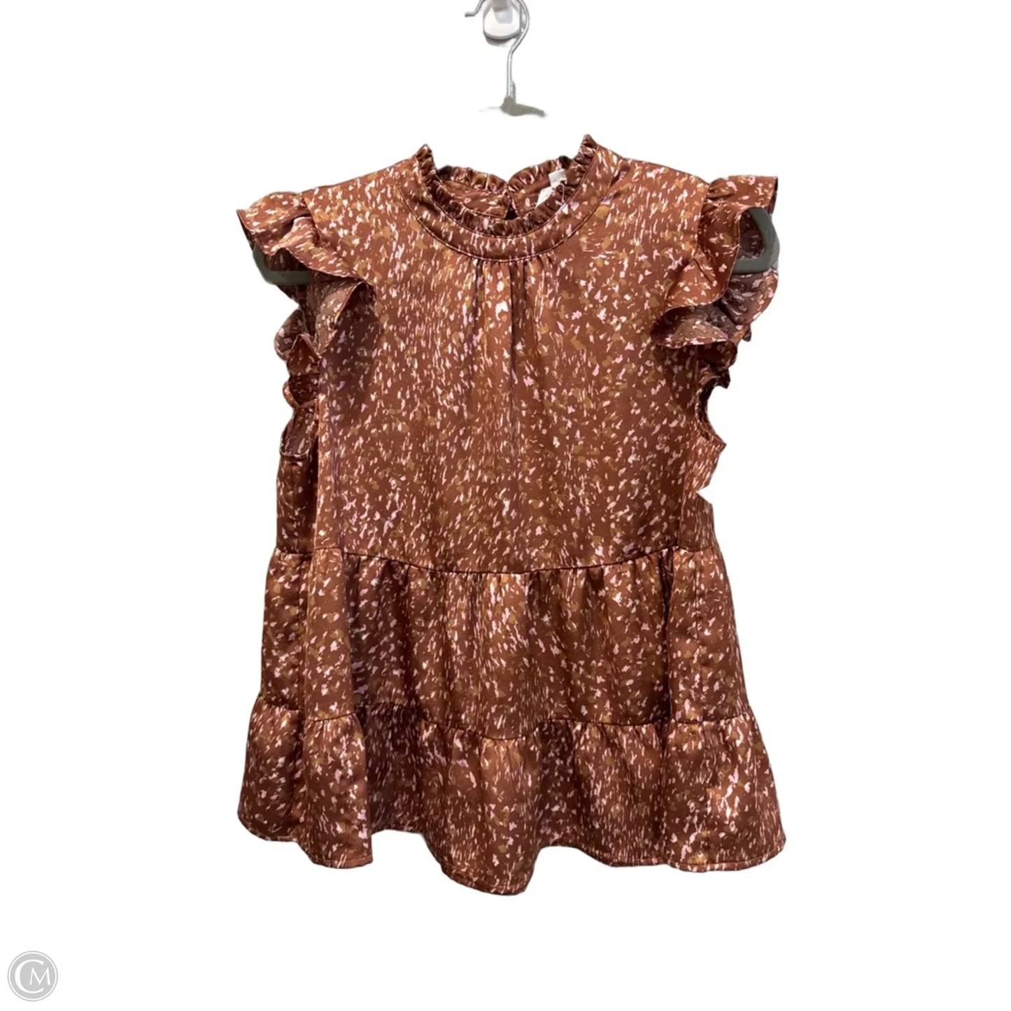 Top Sleeveless By Thml In Brown, Size: S
