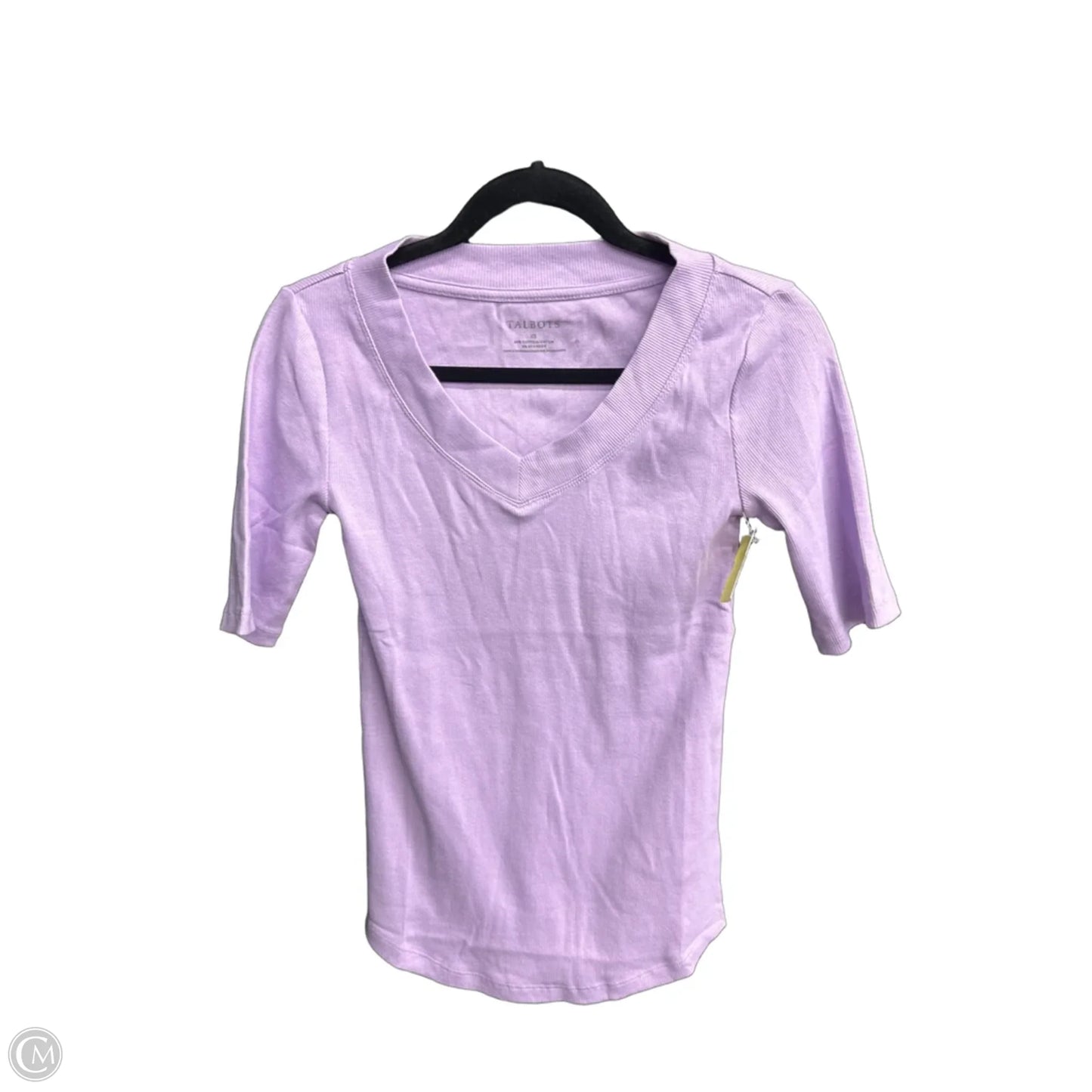 Top Short Sleeve By Talbots In Purple, Size: Xs