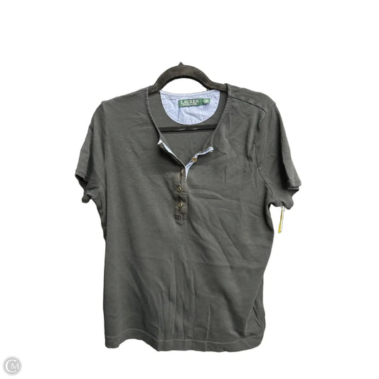 Top Short Sleeve By Ralph Lauren In Black, Size: Xl