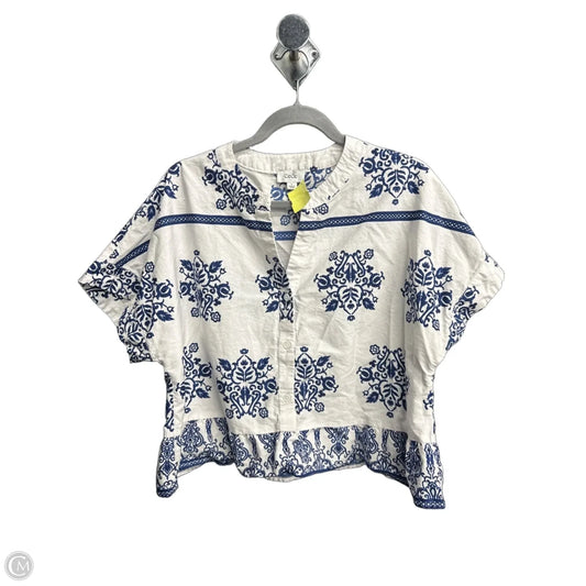 Top Short Sleeve By Cece In Floral Print, Size: Xl