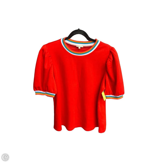 Top Short Sleeve By Jodifl In Red, Size: L