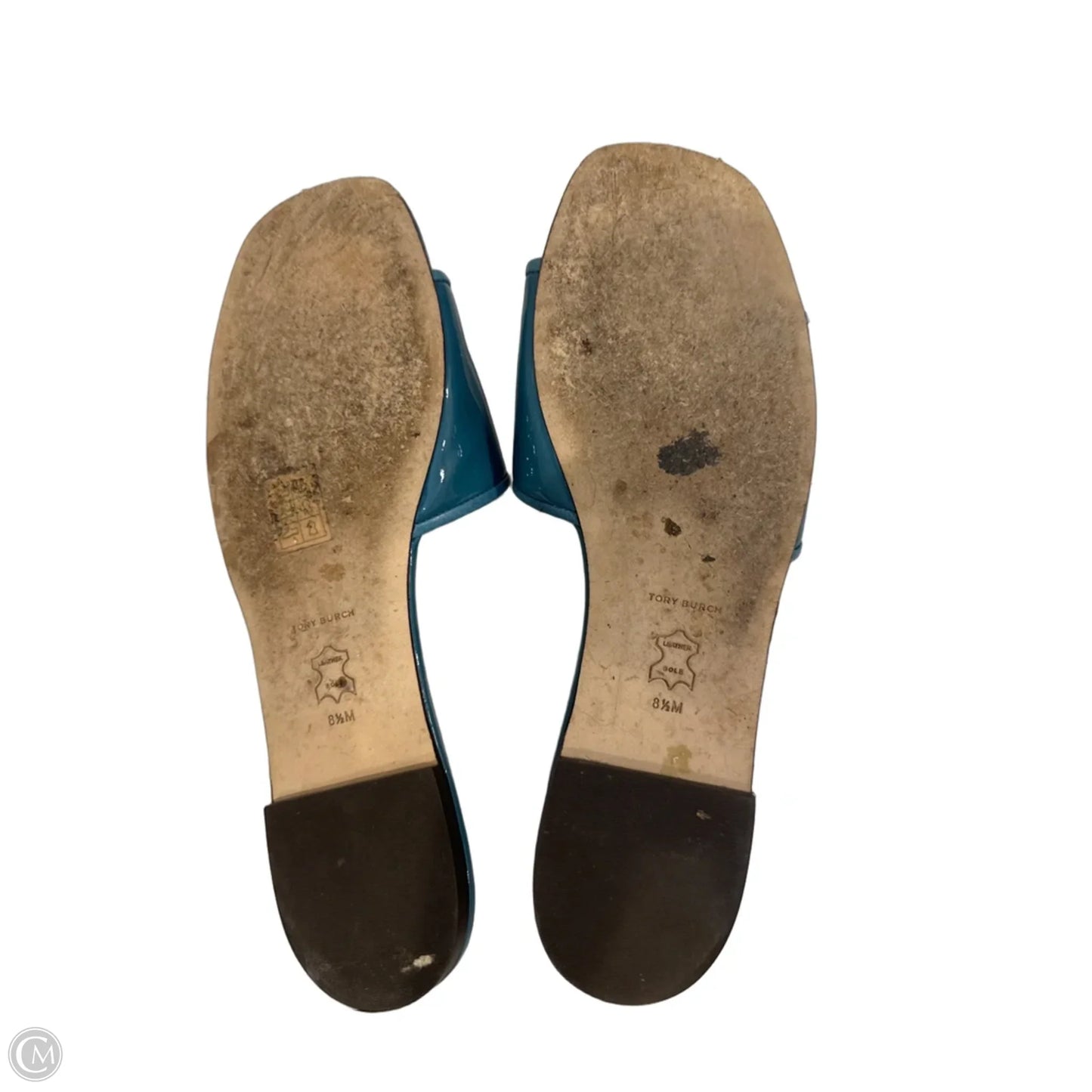 Sandals Designer By Tory Burch In Teal, Size: 8.5