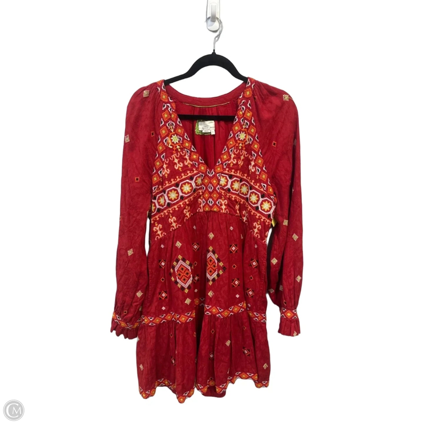 Dress Casual Short By Anthropologie In Red, Size: M