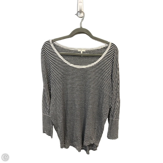 Top Long Sleeve By Joie In Striped Pattern, Size: M