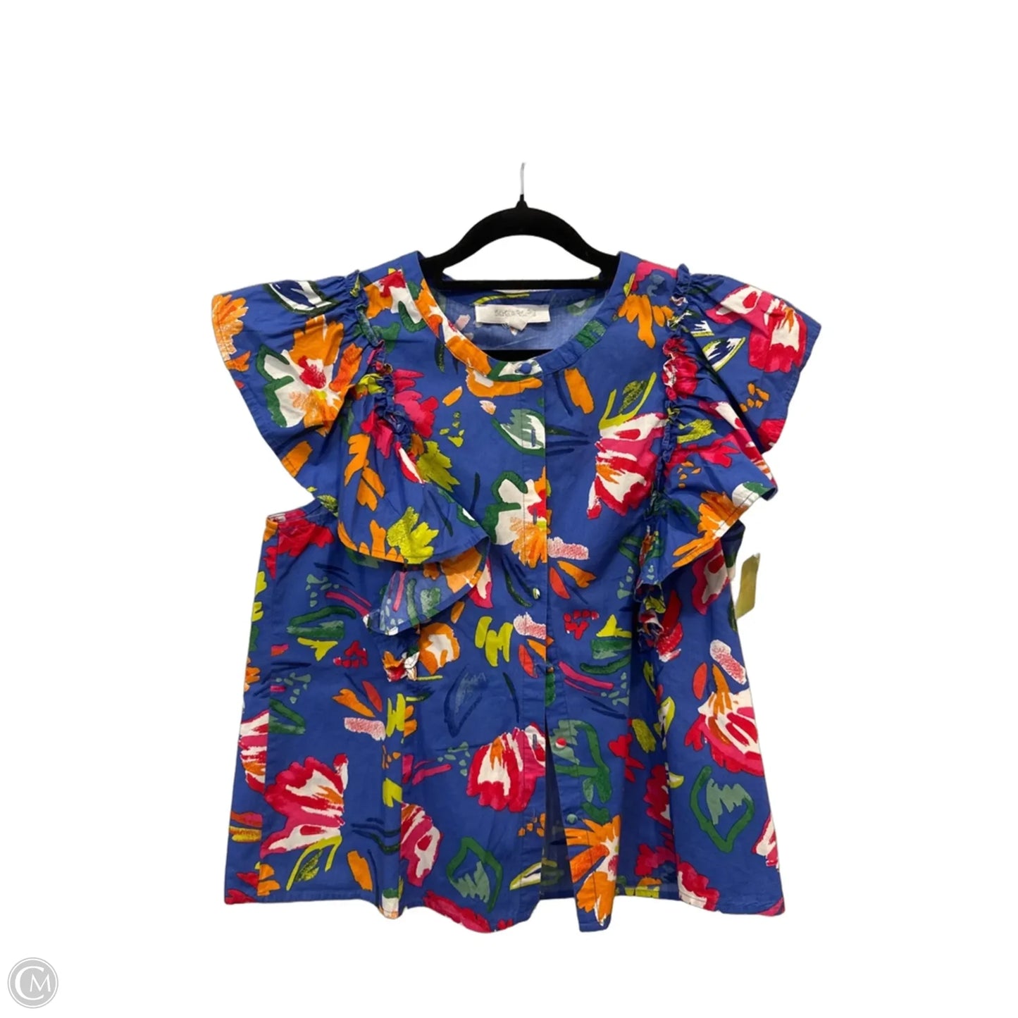 Top Short Sleeve By Sugar Lips In Floral Print, Size: Xs