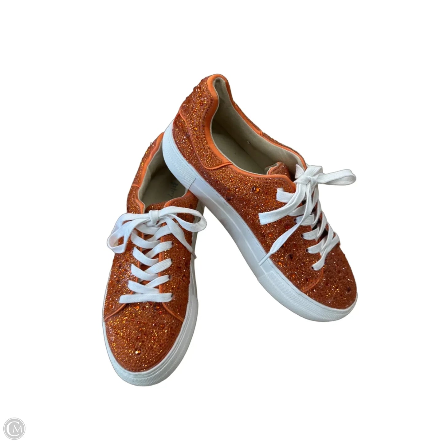 Shoes Sneakers By Betsey Johnson In Orange, Size: 7.5