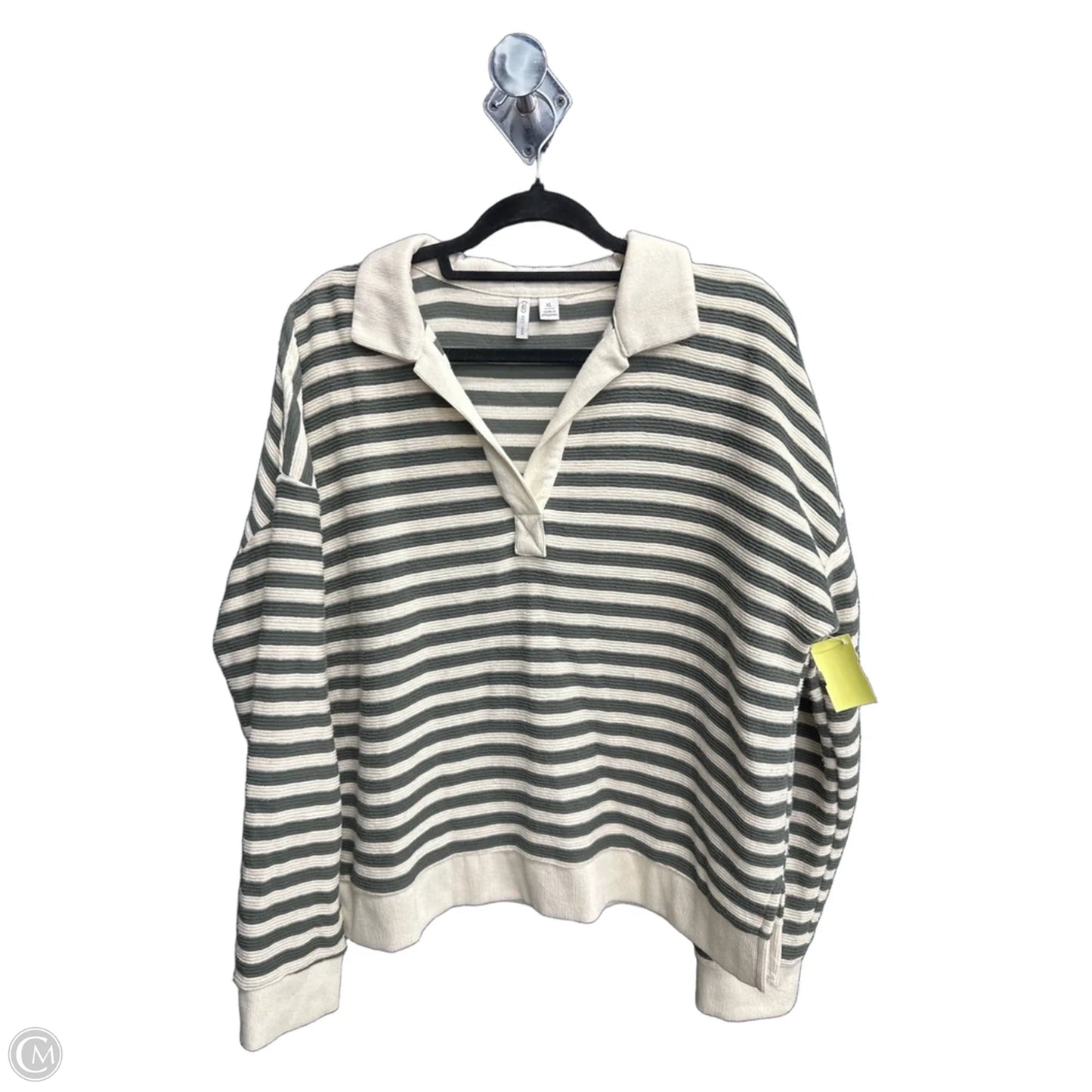 Top Long Sleeve By Cato In Striped Pattern, Size: Xl