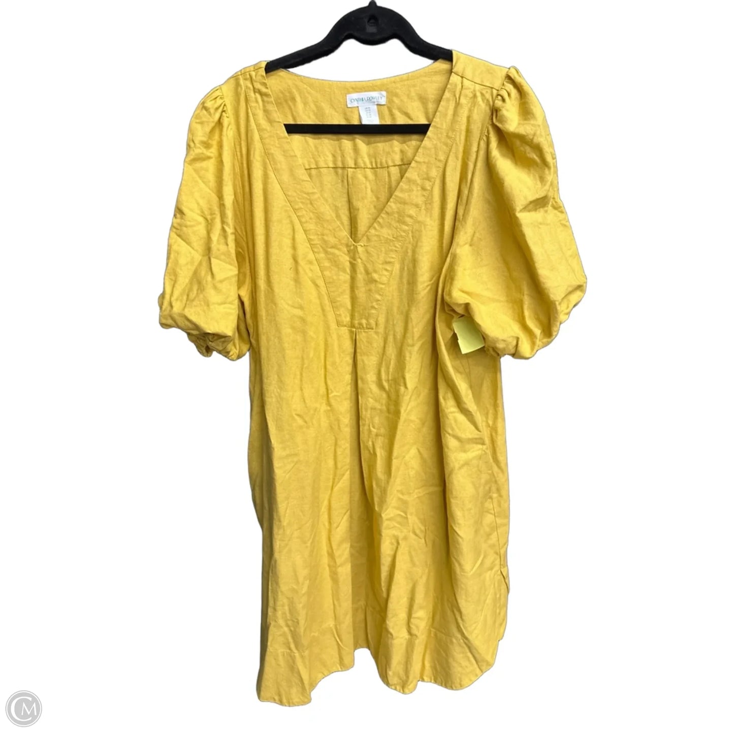 Dress Casual Midi By Cynthia Rowley In Yellow, Size: Xl