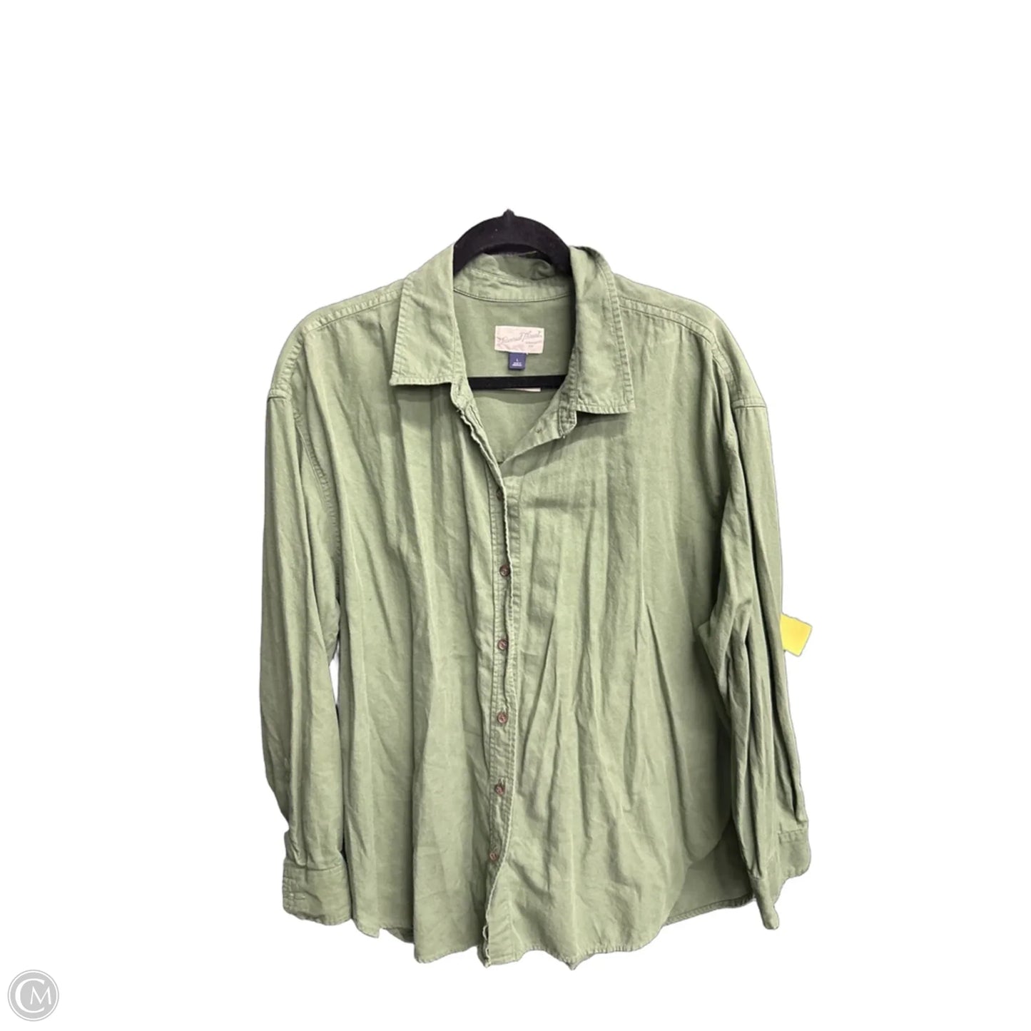 Top Long Sleeve By Universal Thread In Green, Size: L