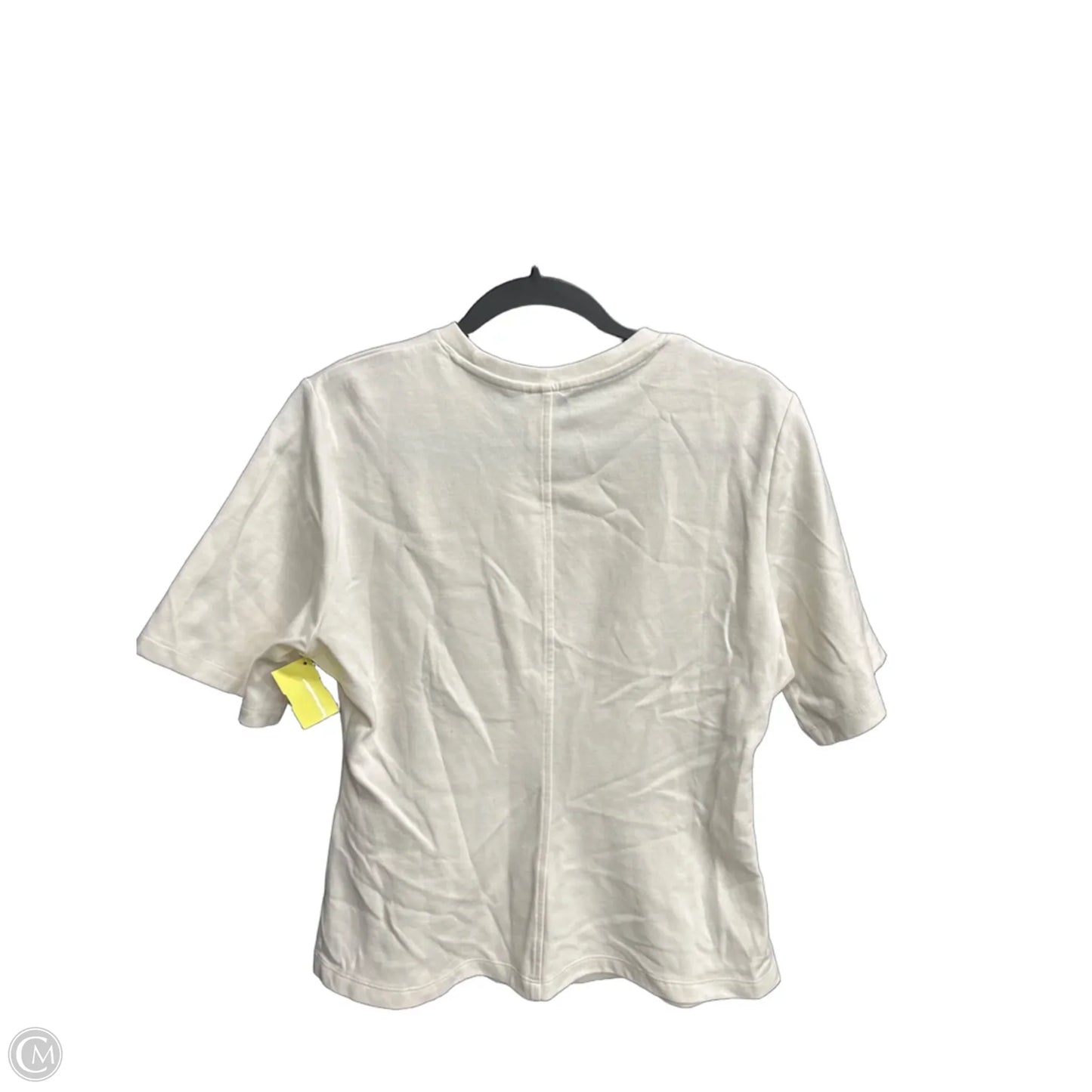 Top Short Sleeve By H&m In Cream, Size: M
