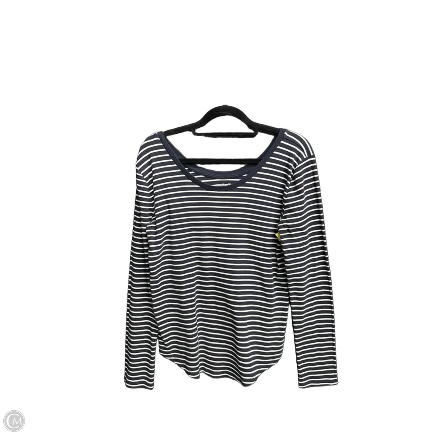 Top Long Sleeve By Loft In Striped Pattern, Size: M