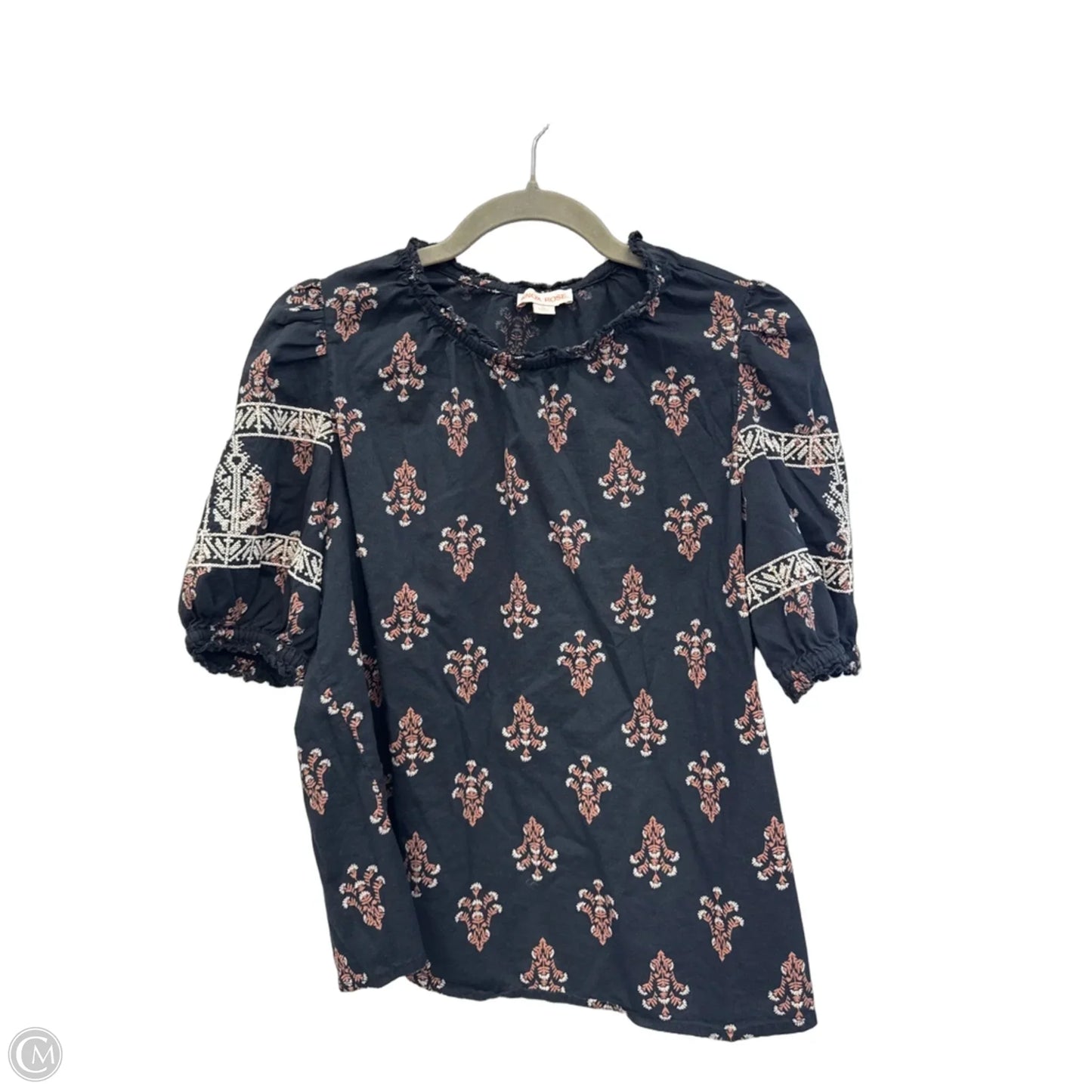 Top Short Sleeve By Knox Rose In Floral Print, Size: Xs