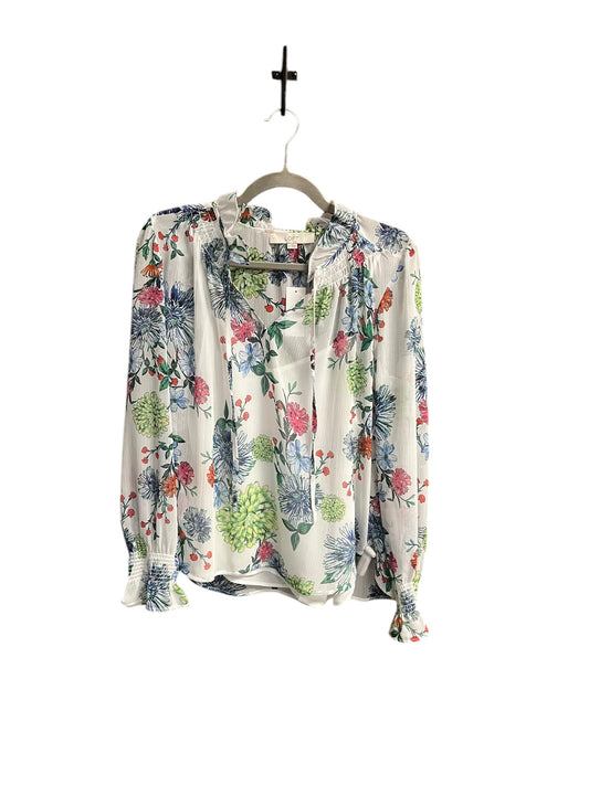 Top Long Sleeve By Loft In Floral Print, Size: S