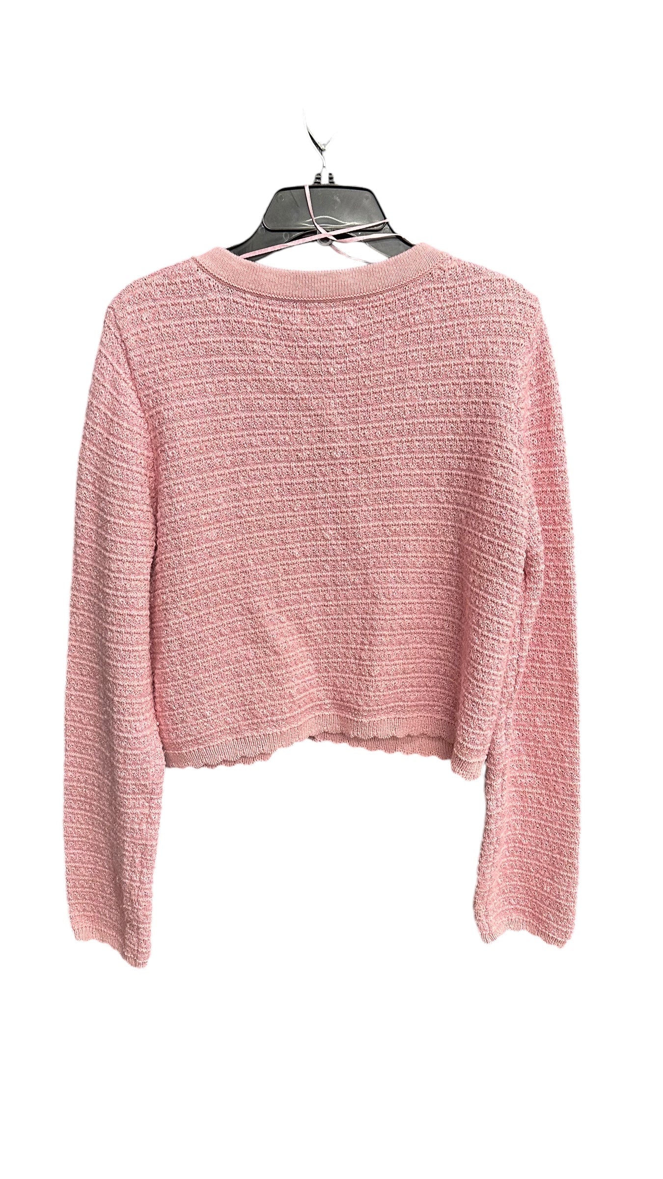 Sweater Cardigan By Jessica Simpson In Pink, Size: Xl