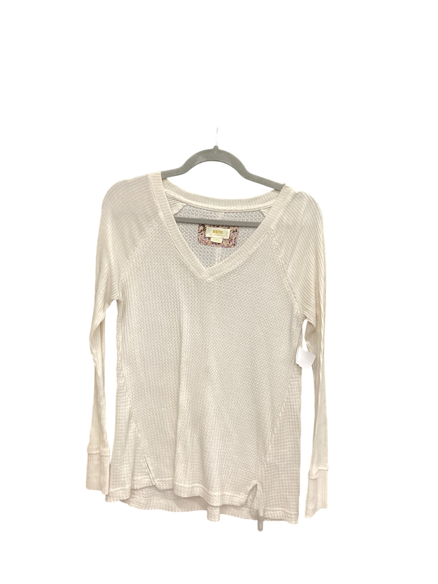 Top Long Sleeve By Maeve In Beige, Size: Xs