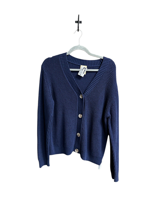 Sweater Cardigan By Clothes Mentor In Navy, Size: 2x