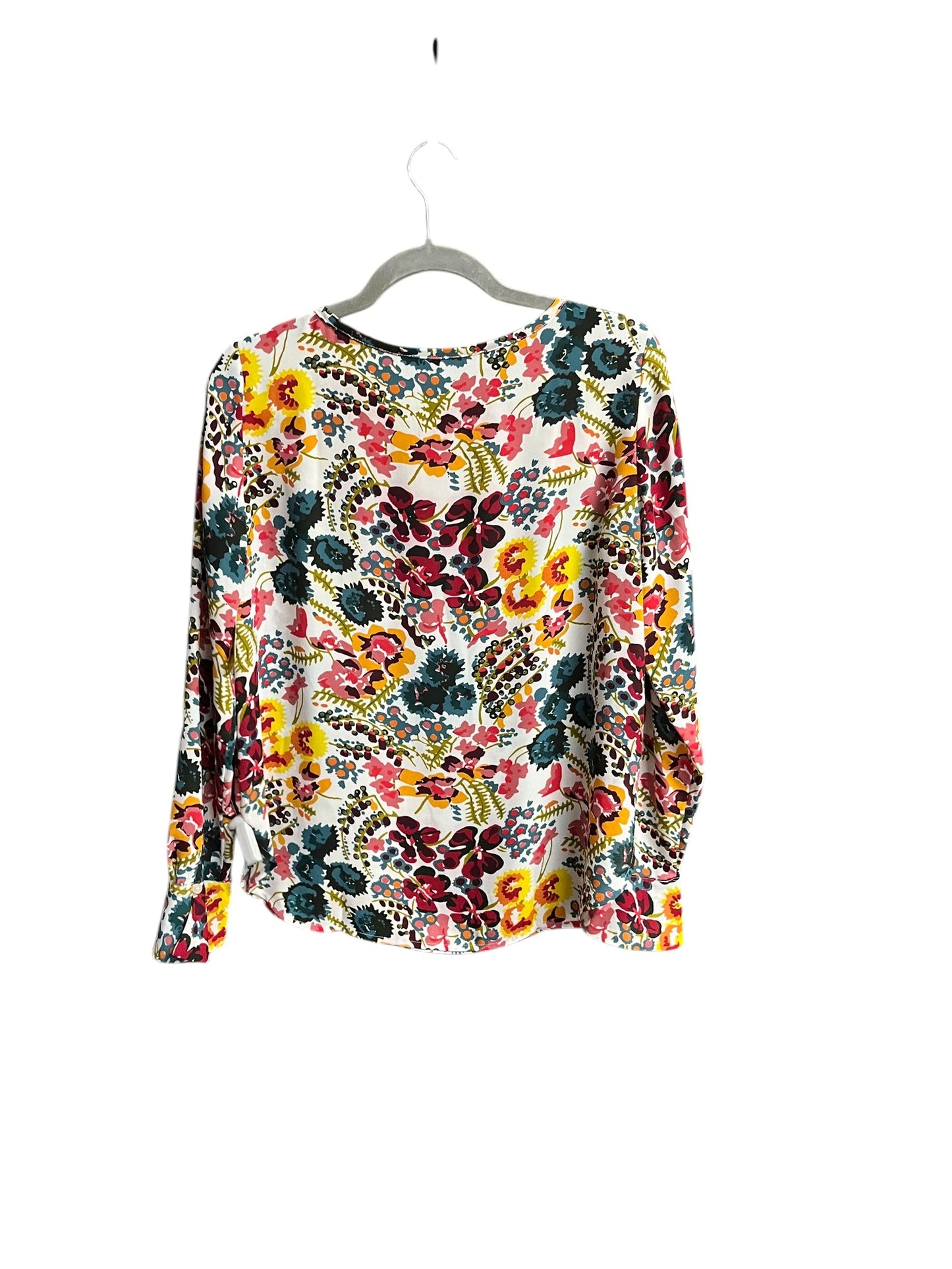 Top Long Sleeve By Loft In Floral Print, Size: S