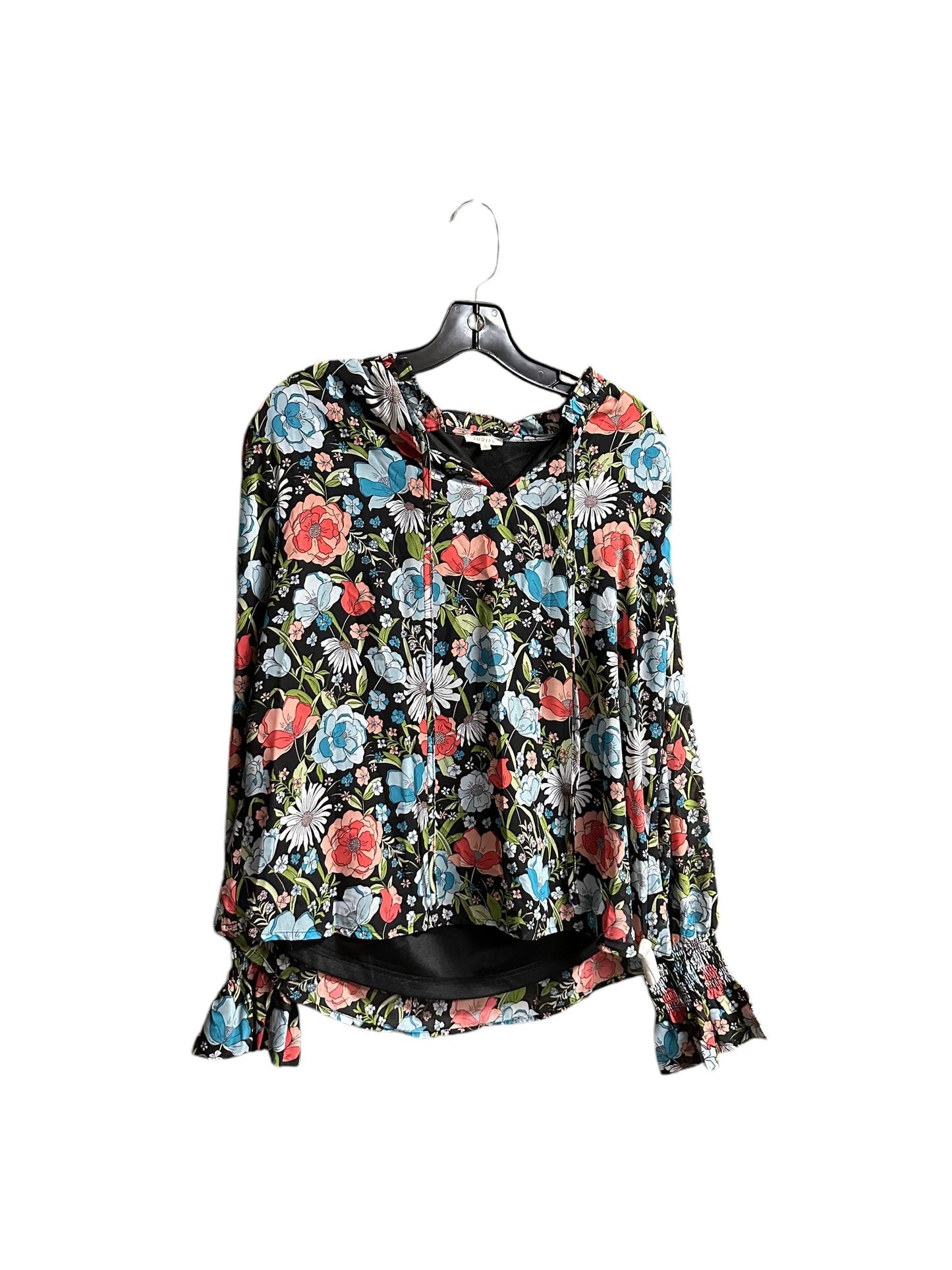 Top Long Sleeve By Jodifl In Floral Print, Size: M