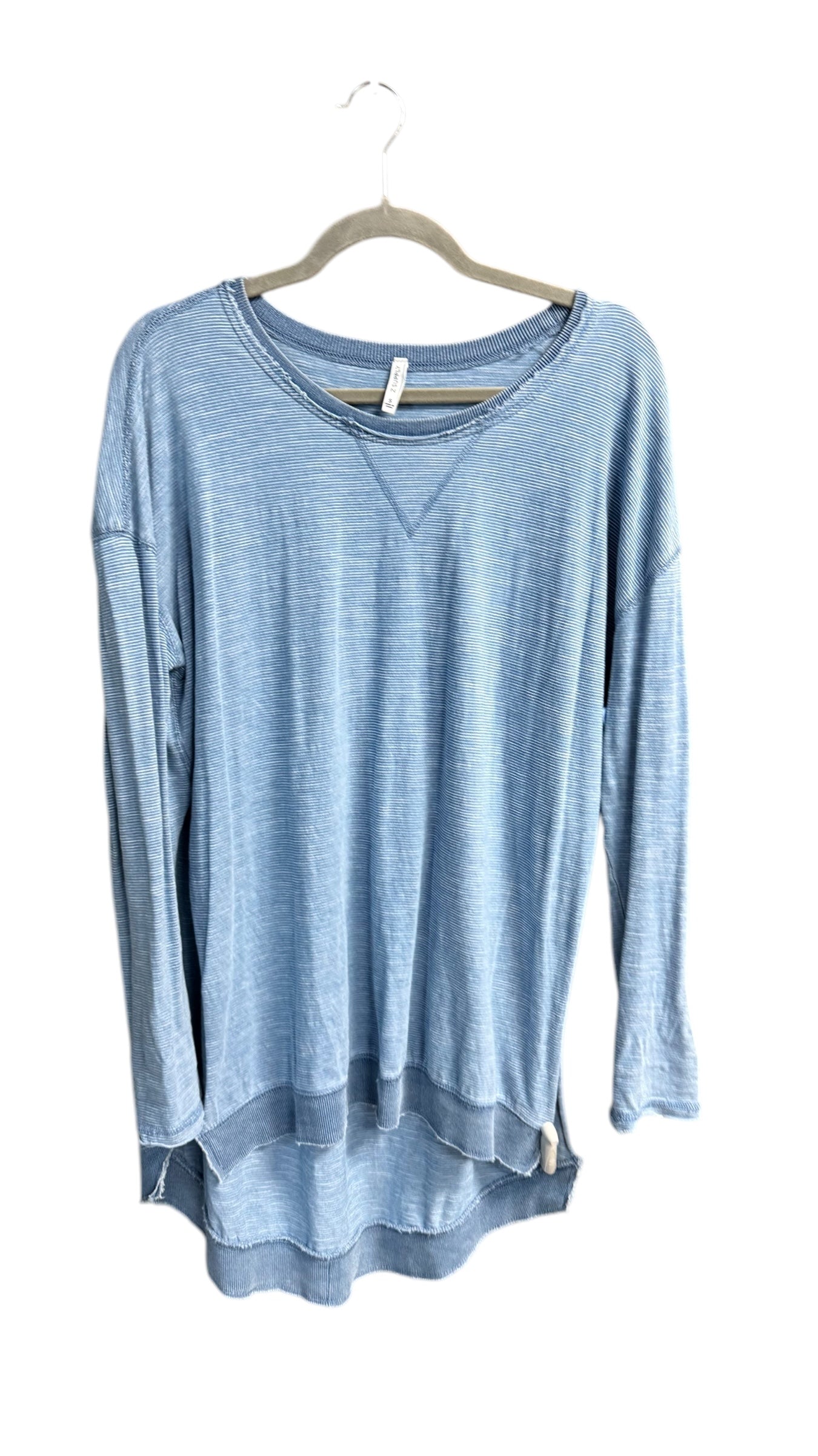 Top Long Sleeve By Z Supply In Blue, Size: S