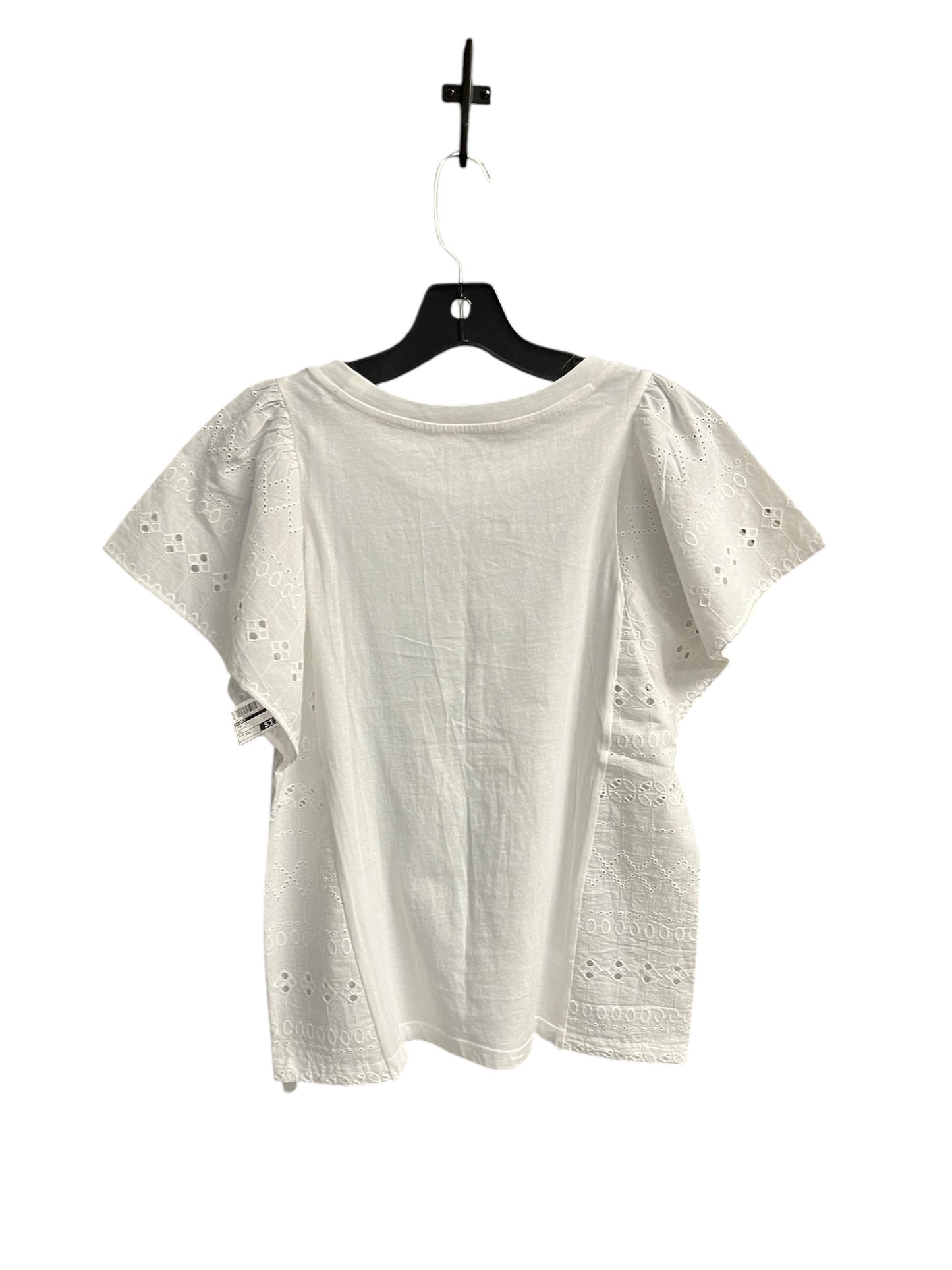 Top Short Sleeve By Loft In White, Size: Xs