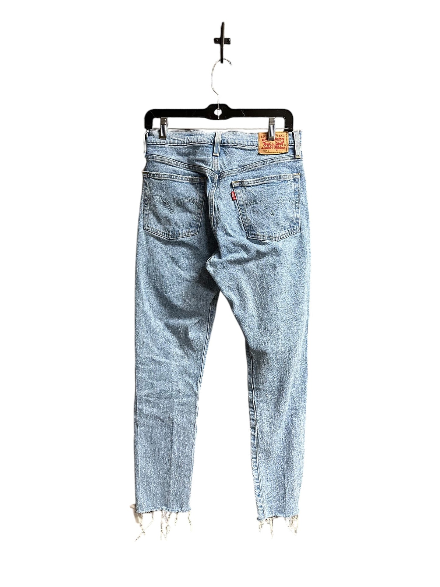 Jeans Straight By Levis In Blue Denim, Size: 4