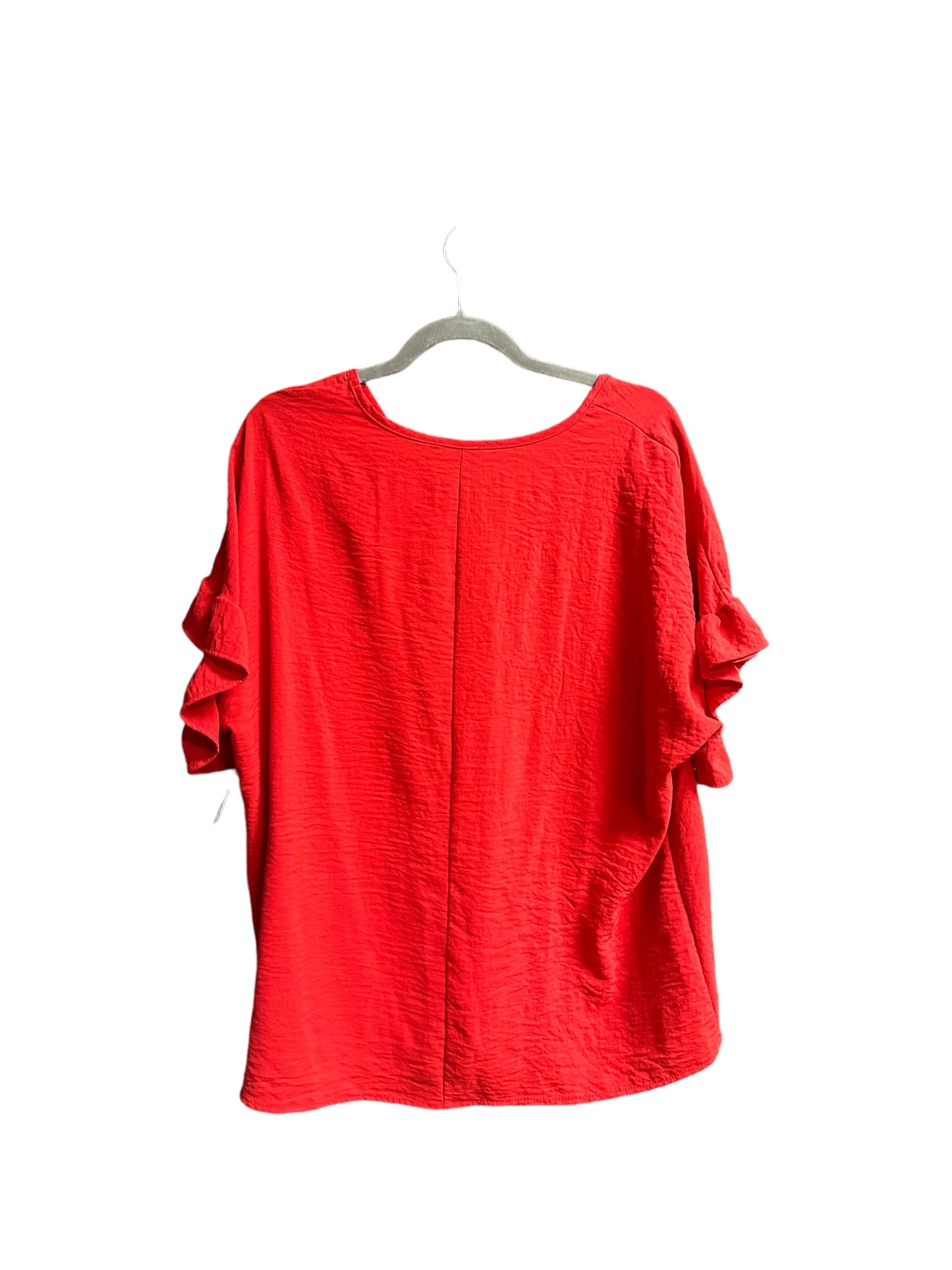 Red Top Short Sleeve Entro, Size M
