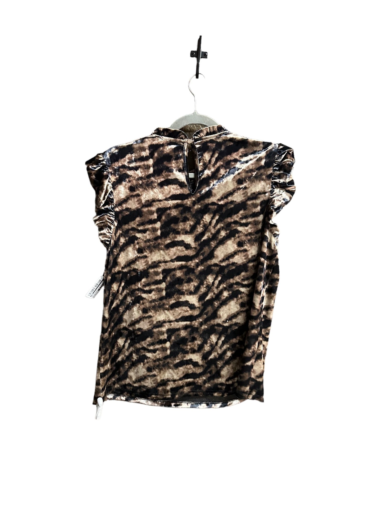 Animal Print Top Short Sleeve Thml, Size M