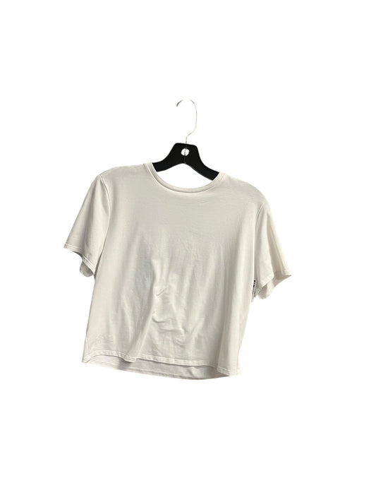 Athletic Top Short Sleeve By Outdoor Voices In White, Size: S