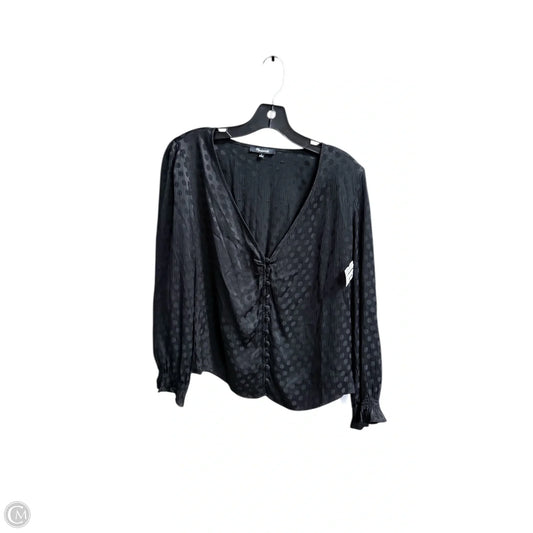 Top Long Sleeve By Madewell In Black, Size: S